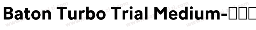 Baton Turbo Trial Medium字体转换